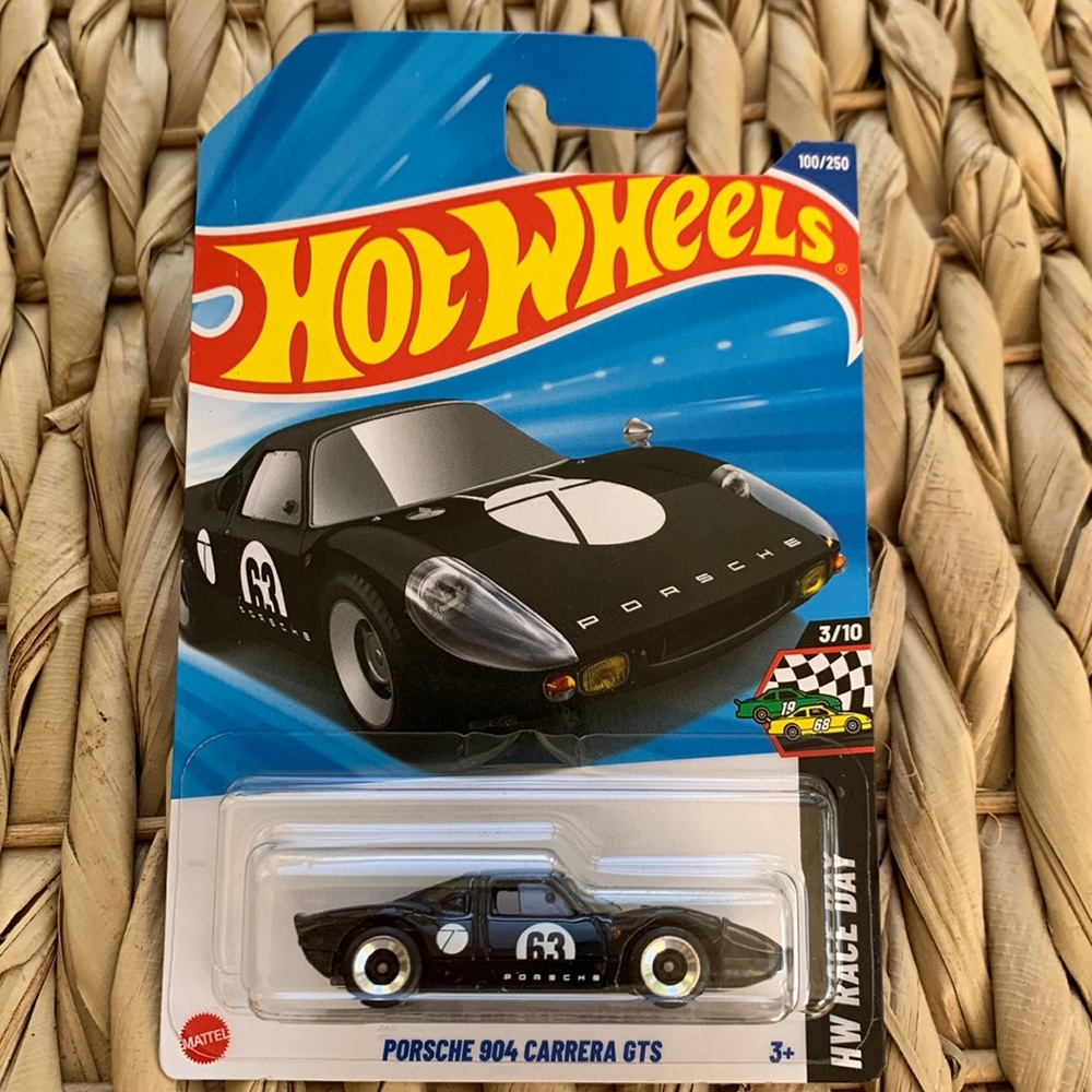 63 Porsche 904 Carrera GTS Diecast Sport Race Car Hot Wheels Mattel Toy New 2025